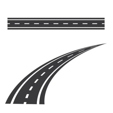 yol simgesi Vektör İllüstrasyon tasarım Logo