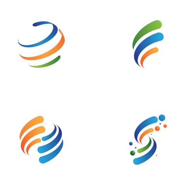 Tel dünya Logo şablonu