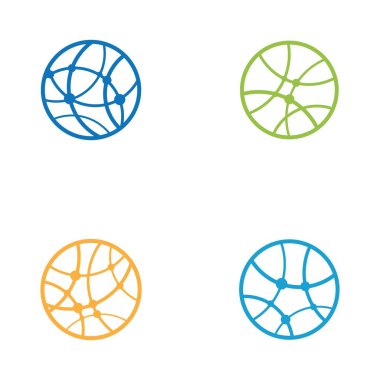 Tel dünya Logo şablonu