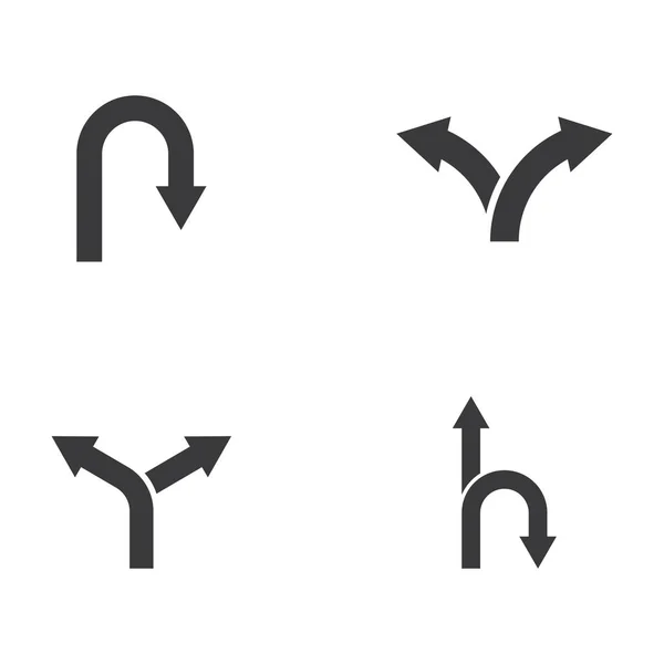 Weg Vektor Symbol Illustration Design — Stockvektor