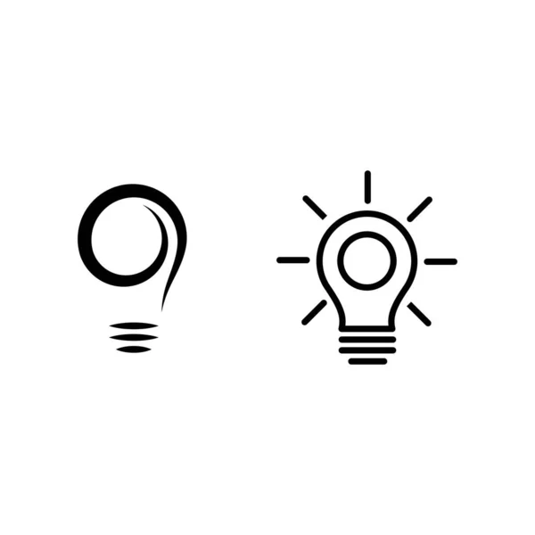 Ikon för glödlampa symbol — Stock vektor