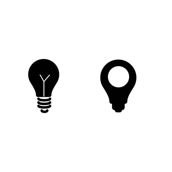 Light bulb symbol icon — Stock Vector