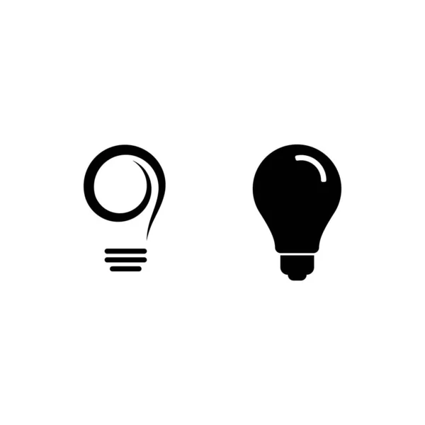 Icône symbole ampoule — Image vectorielle