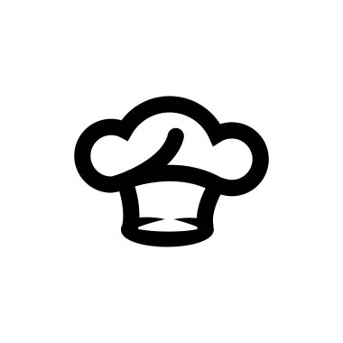 Şapka şefi logo şablonu