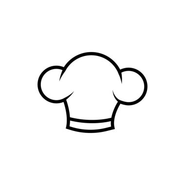 Şapka şefi logo şablonu