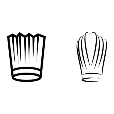 Şapka şefi logo şablonu