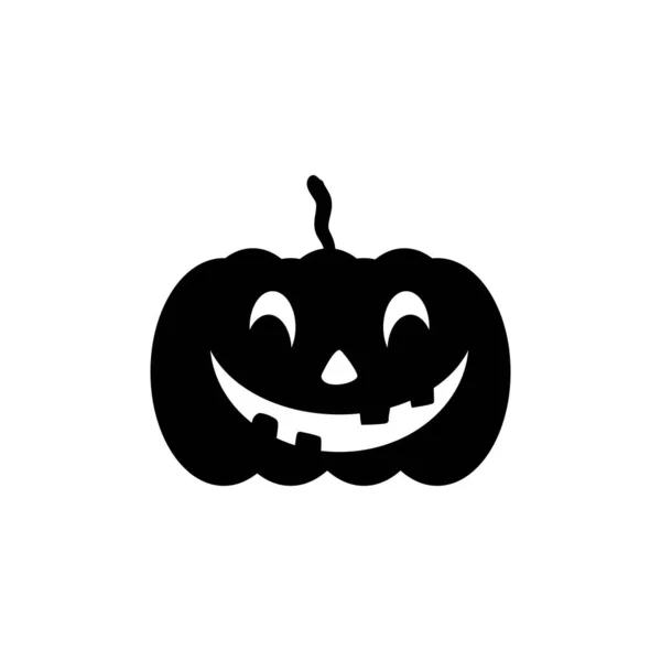 Jack o 'lantern ícone Feliz Halloween — Vetor de Stock