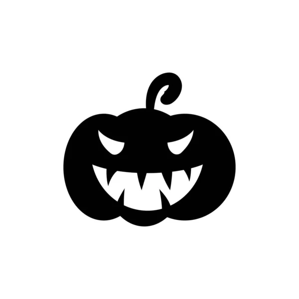 Jack o 'lantern ícone Feliz Halloween — Vetor de Stock