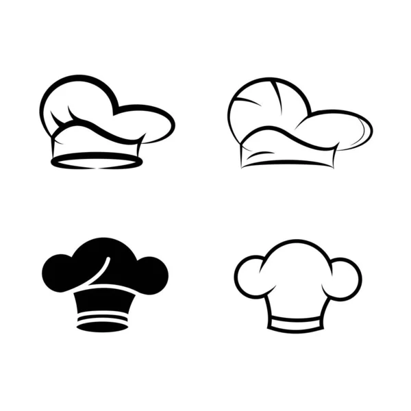 Szablon logo szefa kuchni kapelusza — Wektor stockowy