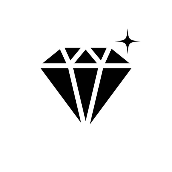 Plantilla logo diamante — Vector de stock