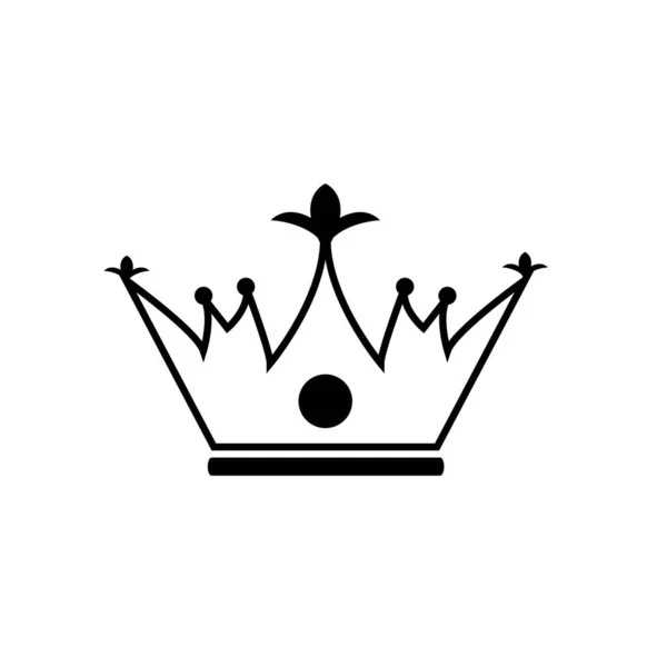 Crown Logo Template Vektorsymbol — Stockvektor