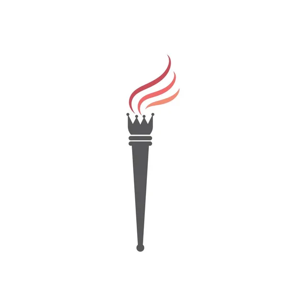 Torch vector icon illustration design — Stock Vector