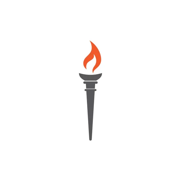Torch vector icon illustration design — Stock Vector