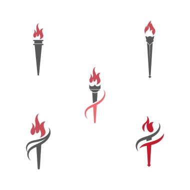 Meşale vektör simgesi illüstrasyon tasarımı