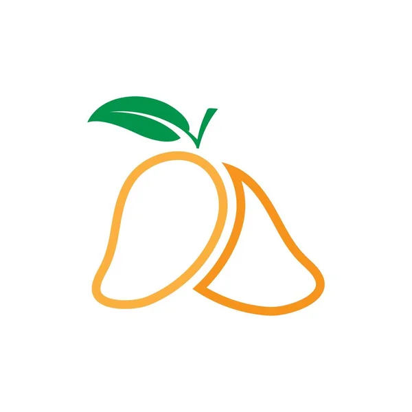 Mango ikon vektor illustration design logo typ — Stock vektor