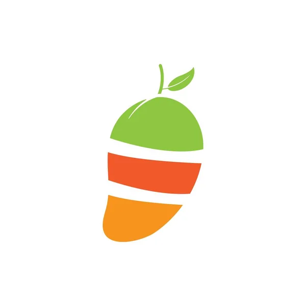 Icono de mango Vector Diseño de ilustración Logotipo — Vector de stock