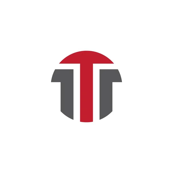 T litera ikona wektor projekt — Wektor stockowy