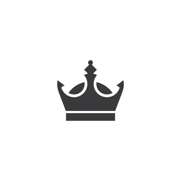 Crown Logo Template Vektorsymbol — Stockvektor