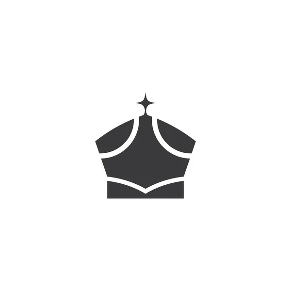 Kroon Logo Sjabloon vector pictogram — Stockvector