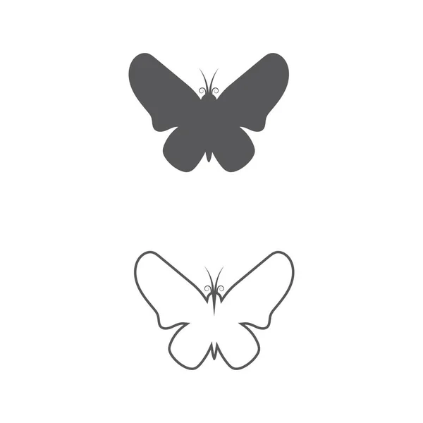 Design icône papillon beauté — Image vectorielle