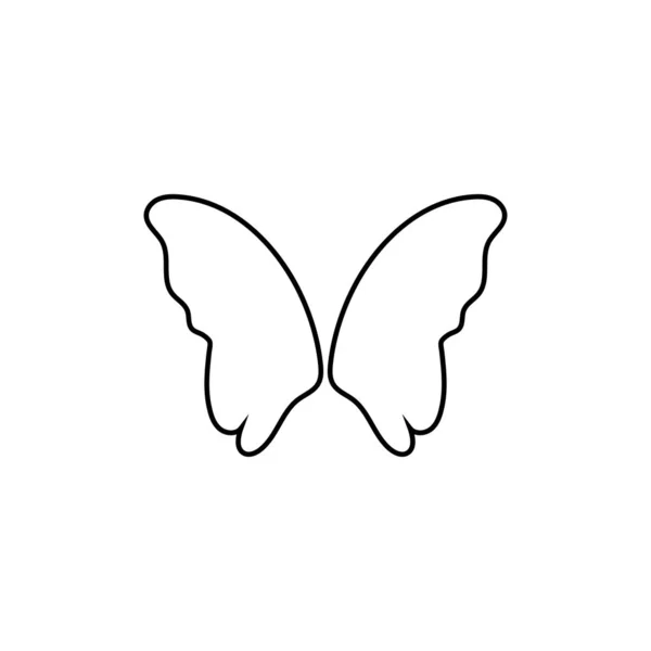 Projeto de ícone de borboleta de beleza — Vetor de Stock