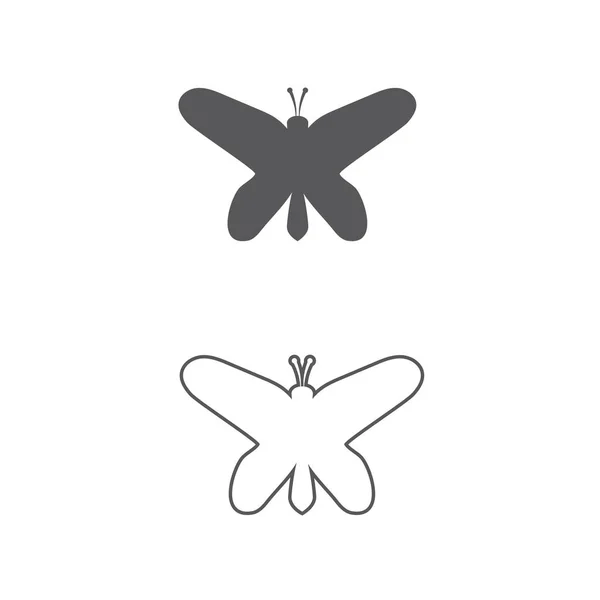 Schoonheid Butterfly pictogram ontwerp — Stockvector