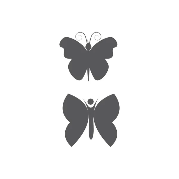 Design icône papillon beauté — Image vectorielle