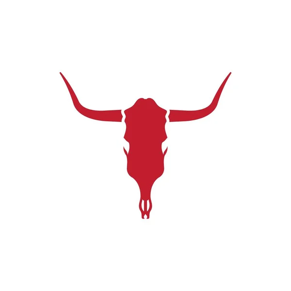 Illustration d'icône vectorielle Bull Skull — Image vectorielle