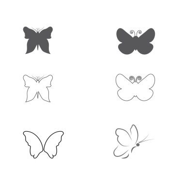 Güzellik kelebek simgesi tasarım