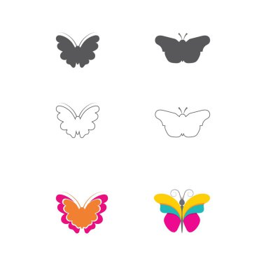 Güzellik kelebek simgesi tasarım