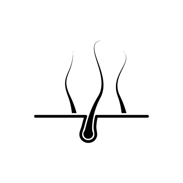 Значок для волосся Векторний дизайн ілюстрації Логотип — стоковий вектор