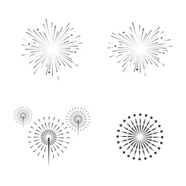 Havai fişek vektör resimleme