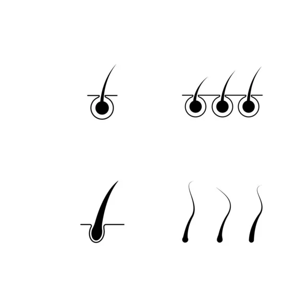 Hair icon Vector Illustration design Logo — Stock Vector