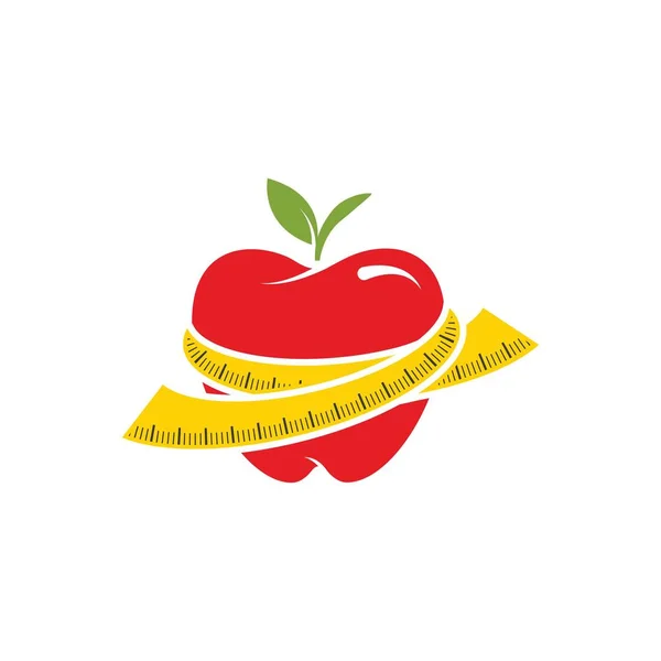 Diseño de ilustración vectorial Apple — Vector de stock