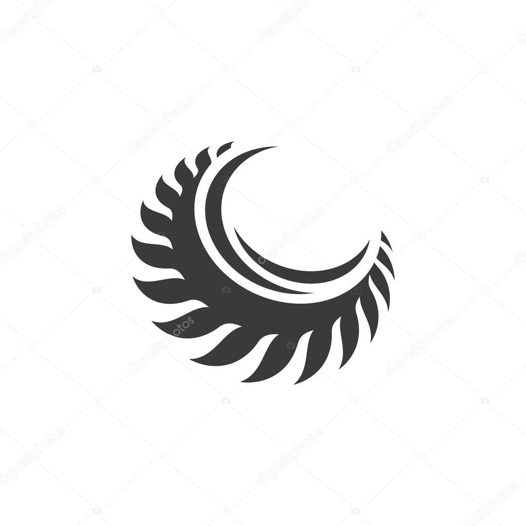 Industrial saw vector illustration icon design template