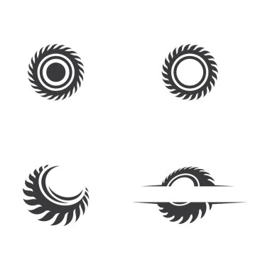 Endüstriyel testere vektör resimleme simgesi