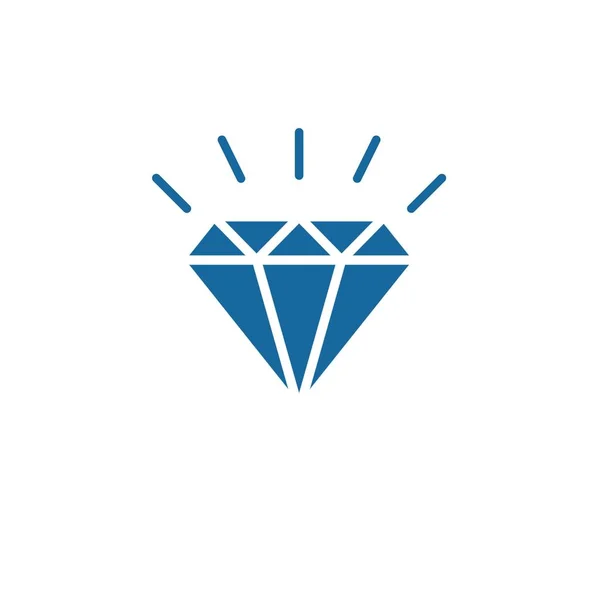 Modello logo diamante — Vettoriale Stock