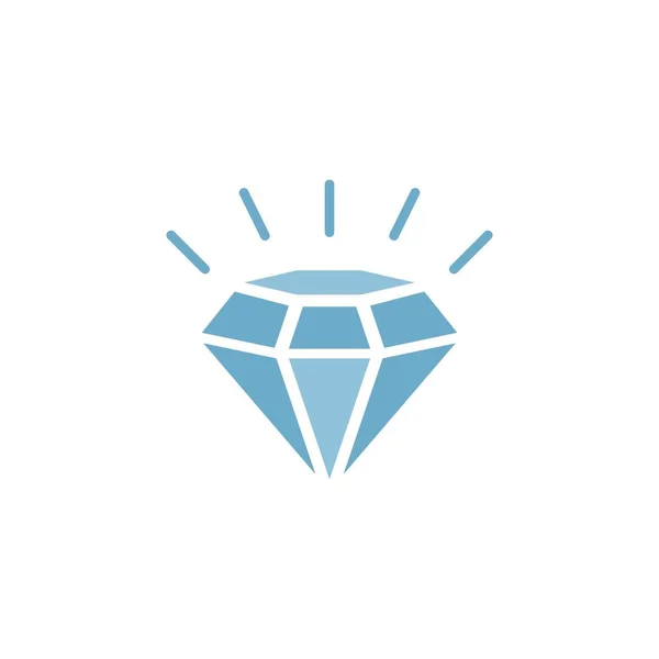 Modello logo diamante — Vettoriale Stock