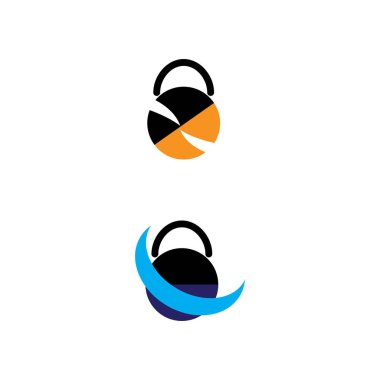 Fitness ikonu Vektör İllüstrasyon Tasarımı Logosu