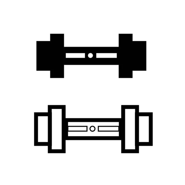 Icono de fitness Vector Diseño de ilustración Logotipo — Vector de stock