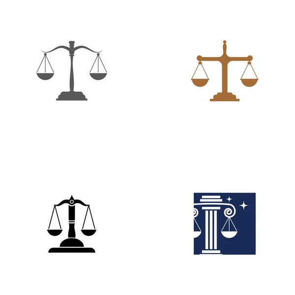 Logo typ mall för rätts juridik — Stock vektor