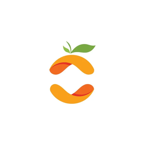 Diseño del logo naranja — Vector de stock