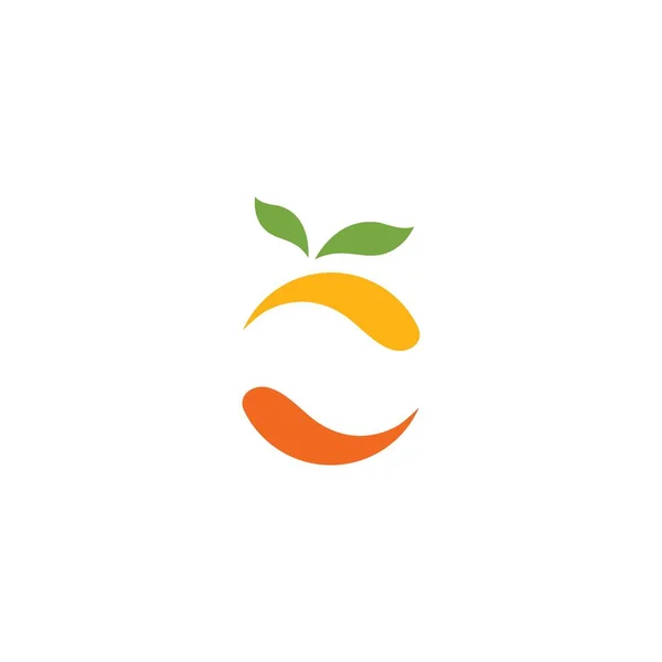 Diseño del logo naranja — Archivo Imágenes Vectoriales