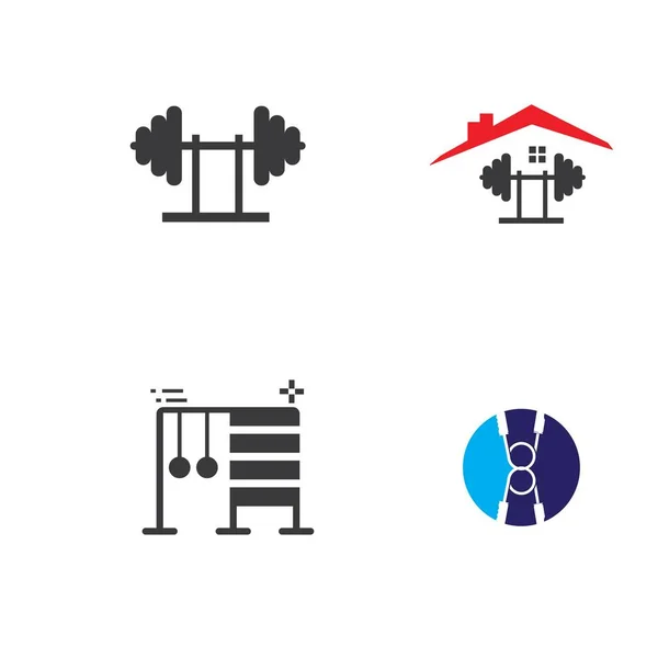 Fitness ikonu Vektör İllüstrasyon Tasarımı Logosu — Stok Vektör