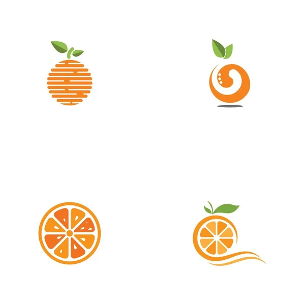 Design des orangen Logos — Stockvektor