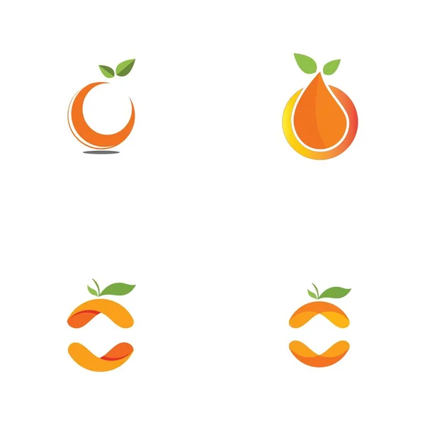 Oranžové logo design — Stockový vektor