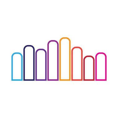 piyano simgesi Vektör İllüstrasyon Tasarımı Logosu