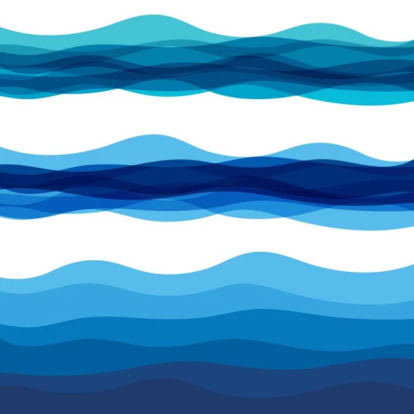 Abstrakt vatten våg design bakgrund — Stock vektor