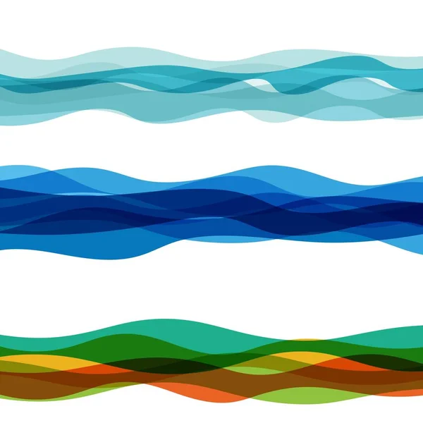 Abstrakte Wasser Welle Design Hintergrund — Stockvektor