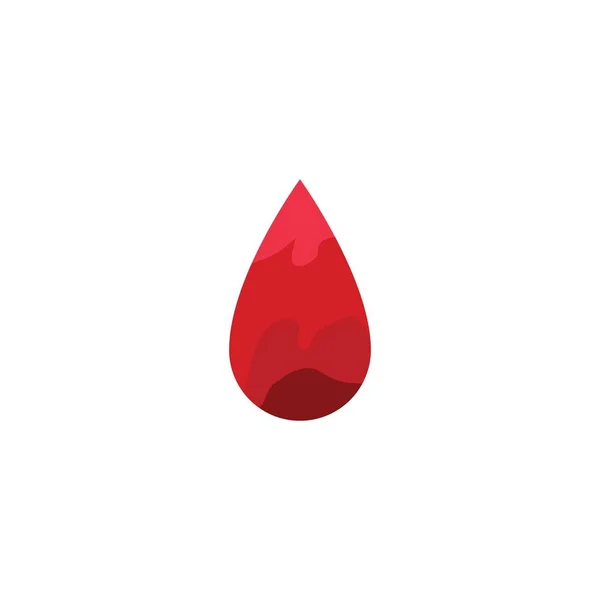 Icona del vettore donatore goccia di sangue — Vettoriale Stock